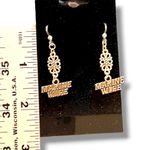 Hypoallergenic United States Marines Wife Dangle Earrings Plastic Hooks NEW! Silver Photo 2
