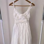 ZARA  Women Y2K White Classy Midi Dress Size Small Photo 5