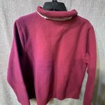 Te Verde Womens NWOT Hot Pink & White Fleece Zip Up Size Medium Photo 5