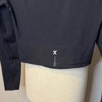 Fenty X savage Black fitted athletic Top with Blue Orange Flame Sleeves sz S/M Photo 3