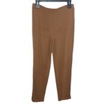 J Jill Wearever Collection jersey side paneled slim leg pants in cedar size S Brown Photo 1