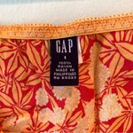 Gap NWT Vintage  Orange Floral Rayon Skirt 1 Photo 3