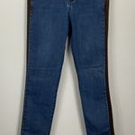 Ecru Los Feliz Side Inset Jeans Women's Size 27 Brown Accent Denim Pants Photo 0