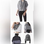 Lululemon EUC  Vinyasa Wrap Scarf Grey Black Photo 9