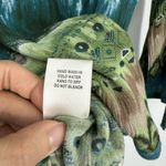 Dress Barn Boho Womens Embellished Beaded Tunic Top Size XL  Green Blue Tie Dye Photo 4