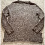 J.Jill  XS Petite Mock Neck Cable Knit Sweater Brown Marled Long Sleeve Soft Photo 1