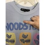 Vinyl Icons Woodstock Graphic Tee Size Small Short Sleeve Concert Tee Hippie Blue Photo 6