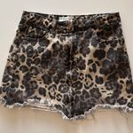Grey Bandit cheetah print denim skirt Photo 0