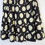 Moschino Brown Cream Abstract Polka Dot A-Line Pleated Skirt Size 8 Medium Photo 2
