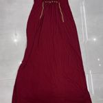 Lanvin Bordeaux Chain Column Gown Dress Purple Size 4 Photo 4