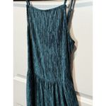 Live to be spoiled  Green Crinkle Jumper Small Formal Spaghetti Strap S Dance Photo 1