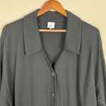 CAbi  Elemental‎ Topper Jacket XL Black Snap-Button V-Neck Shacket Stretch 6253 Photo 2
