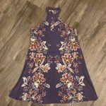 Francesca's Francesca’s Purple Floral Dress Photo 0