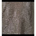 Monteau Champagne Metallic Textured Short Sleeve Top Keyhole Back Shimmer Event Photo 6