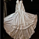 Lulus White Lace Appliqué Mermaid Wedding Gown Size S Bridal Dress Elegant Photo 1