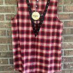 Super cute boutique plaid short tunic by haden los angel… Black Photo 0