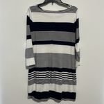 Lilly Pulitzer  Marlowe Dress Blue White Striped Pima Cotton Women's Size Medium Photo 4