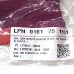 Fabletics | Hot peach/ Royal purple Tory Cropped Seamless Long-Sleeve Top Photo 3