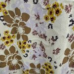 Free People Can't Take My Eyes Off Of You Flared Pants Floral Beige Size Large Photo 2