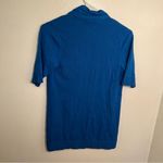 Chico's Chico’s Open Front Short Sleeve Cardigan Blue Photo 7