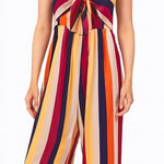 Andree by Unit Women's Striped Sleeveless Jumpsuit Medium Multicolor Photo 0