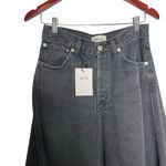 AGOLDE New  Odin Grey mid-rise Exaggerated denim maxi skirt sz 27 Photo 5