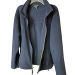 L.L.Bean Women's Size Large Regular Full Zip Warm Fleece Jacket Blue Pockets Photo 0