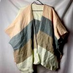 UNBRANDED SOFT OPEN FRONT PONCH WRAP SOFT AND COMFY ONE SIZE SOFT MUTED COLORS Photo 0