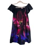 Ted Baker Black Floral Impressionist Bardot Coverup Small Photo 3