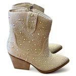 Madden Girl JOLENE Rhinestone point toe Western Ankle Booties Sparkles Size 8.5 Photo 0