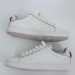 White and Red Love Embroidered Women's Sneakers Size 10 Photo 4