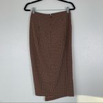 Capulet 𝅺 Ives Ruched Check Midi Skirt Brown S NWT‎ Photo 7