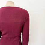 Torrid [] Burgundy Maroon Red Crinkle Gauze Lace Up Skater Boho Mini Dress Sz 1X Photo 7