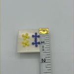 Vintage Avon Jacks Funtime Earrings 2 Pair Original Box Pierced 1987 Blue Photo 3