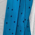 Women’s semi sheer diamond print wrap and tie scarf blue and black OS Multiple Photo 2