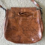 Patricia Nash  Map Print Leather Crossbody Bag Brown Vintage Adjustable purse Photo 2