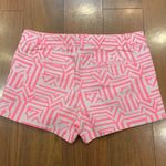 J.Crew  Neon Pink Printed Shorts Size 4 Photo 4