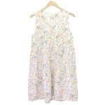 Joie  Floral Tiered 100% Linen Summer Dress Women’s Size Large Beach Vacation Photo 2