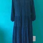 Alice + Olivia  by Stacey bendet Layla Geometric Chiffon Peasant blue Dress Photo 2