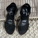 Sorel Black Sporty Ella III Ankle Strap Flat Sandals with Cushioned Footbed Photo 3