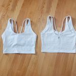 SIORO High Impact Strappy Crop Top Sports Bra White Size M Photo 1