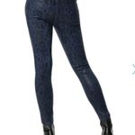 joe's jeans  The Charlie Black & Blue Snake skin Ankle Skinny Jeans Size 24 🆕 Photo 1