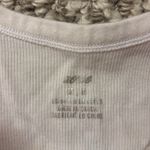 Aerie  Hook & Eye Cropped Tank Top in White Photo 1