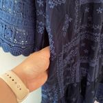 Johnny Was NWT Eliyen Dress Embroidered Blue Night Elephants Women's size Small Photo 9