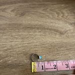 Vintage Faux Turquoise Silver Tone Ring Boho Southwest Pinky Size Small Blue Photo 4