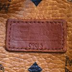 MCM Cognac Vicetos Heritage Top Zipper Closure Shoulder Bag Authentic EUC Photo 7