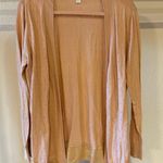 LC Lauren Conrad Women’s peach eyelet cardigan, large Photo 0