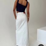 Princess Polly Batkins  Maxi Skirt Cream Denim Photo 2