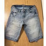Levi's Womens Levi’s Modern Bermuda Stretchy Distressed Jean Shorts Size 6 W28 Photo 0