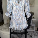 Hello Molly  Lonely Tonight Mini Cutout Dress in Floral White Photo 7